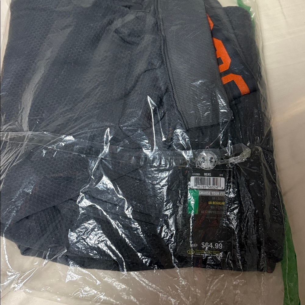 Black and Orange Mesh pants